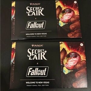 MTG Secret Lair x Fallout®: Welcome to New Vegas Foil Edition​ x2 In Hand